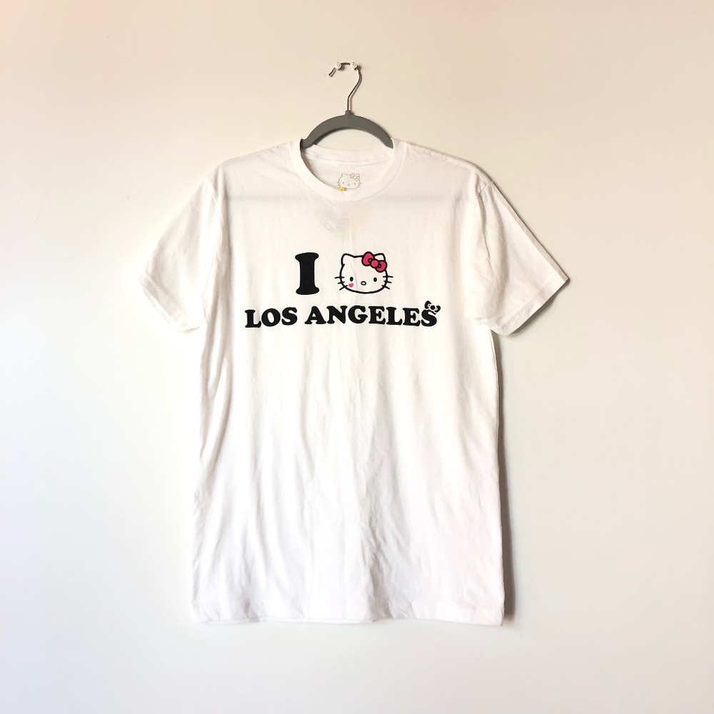 Hello Kitty I Love Los Angeles Tee Small White